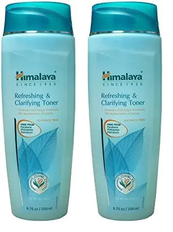 Himalaya Refreshing & Clarifying Toner for Clear Skin and a Deep Clean Recedes Oil & Minimizes Pores 6.76 oz (Pack of 2)